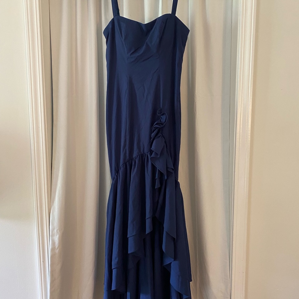 Elegant Navy Blue Women's Dress